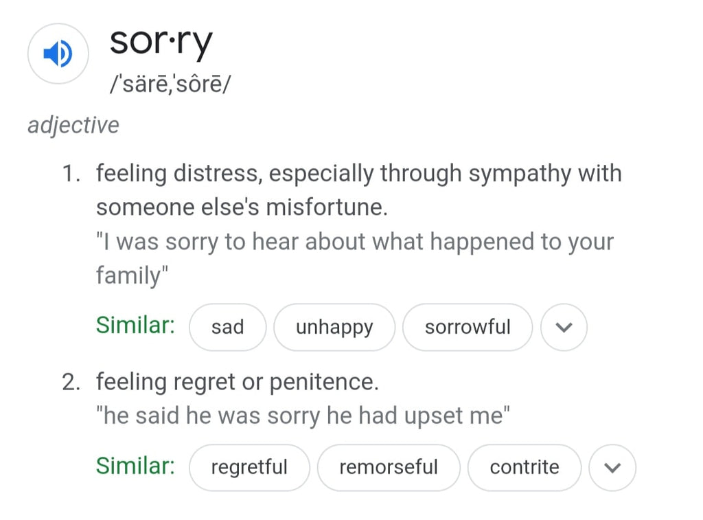 An Apology